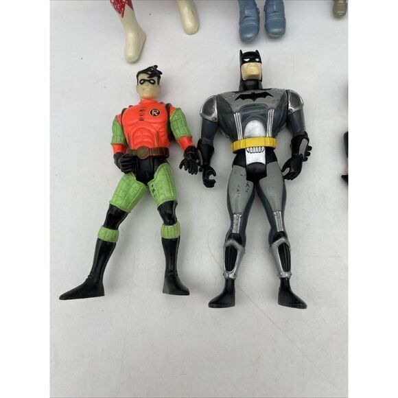 Lot of 8 Action Figures Power Rangers Iron Man Superman Batman Robin & more